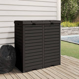 vidaXL Vuilnisbak voor tuin 78x41x86 cm polypropeen zwart