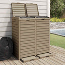 vidaXL Vuilnisbak voor tuin 78x41x86 cm polypropeen zwart