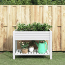 vidaXL Plantenbak verhoogd 110x45x79 cm polypropeen lichtbruin