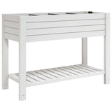 vidaXL Plantenbak verhoogd 110x45x79 cm polypropeen lichtbruin