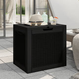 vidaXL Garden Storage Box 55.5x43x53 cm polypropylene black