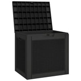 vidaXL Garden Storage Box 55.5x43x53 cm polypropylene black