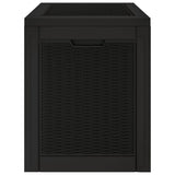 vidaXL Garden Storage Box 55.5x43x53 cm polypropylene black
