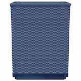 vidaXL Plantenbakken 2 st 30x30x37 cm polypropeen blauwgrijs