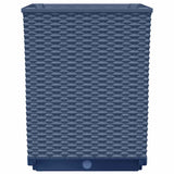 vidaXL Plantenbakken 2 st 30x30x37 cm polypropeen blauwgrijs