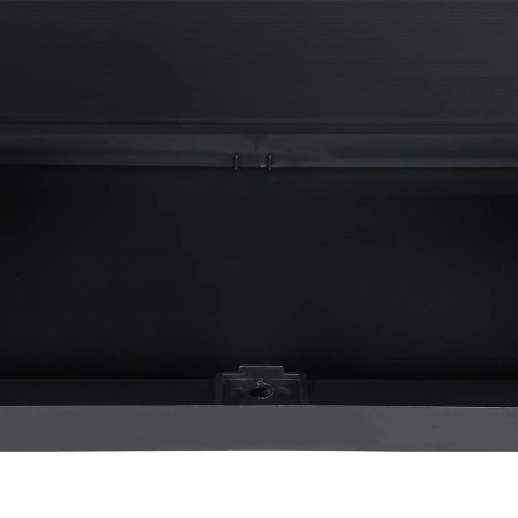 vidaXL Tuinkast 65x37x85 cm polypropeen grijs en zwart