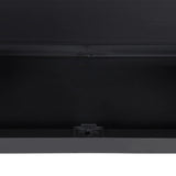 vidaXL Tuinkast 65x37x85 cm polypropeen grijs en zwart