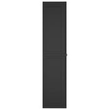 vidaXL Tuinkast 65x37x85 cm polypropeen grijs en zwart