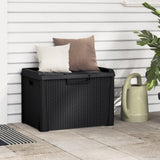 vidaXL Garden Storage Box 125 L Polypropylene Anthracite