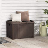 vidaXL Garden Storage Box 125 L Polypropylene Anthracite