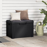 vidaXL Garden Storage Box 125 L Polypropylene Anthracite