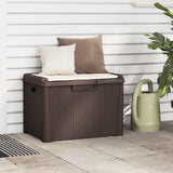 vidaXL Garden Storage Box 125 L Polypropylene Anthracite