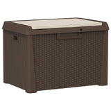 vidaXL Garden Storage Box 125 L Polypropylene Anthracite