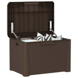 vidaXL Garden Storage Box 125 L Polypropylene Anthracite