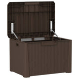 vidaXL Garden Storage Box 125 L Polypropylene Anthracite