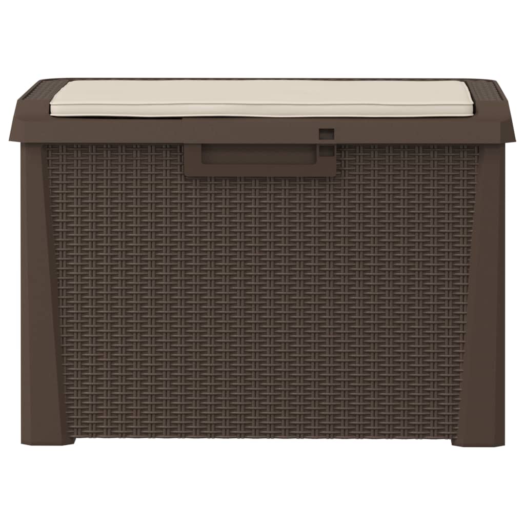 vidaXL Garden Storage Box 125 L Polypropylene Anthracite