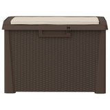 vidaXL Garden Storage Box 125 L Polypropylene Anthracite