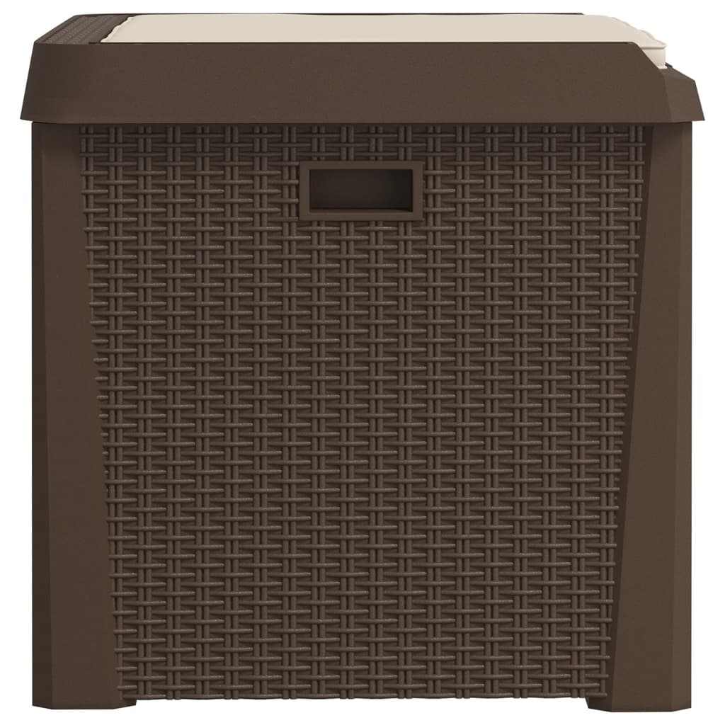 vidaXL Garden Storage Box 125 L Polypropylene Anthracite