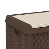 vidaXL Garden Storage Box 125 L Polypropylene Anthracite