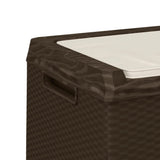 vidaXL Tuinbox met zitkussen 350 L polypropeen antracietkleurig