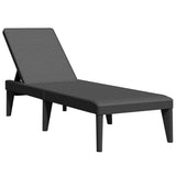 vidaXL Sun Lounger 186x60x29 cm Polypropylene White