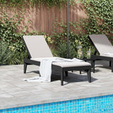 vidaXL Sun Lounger 186x60x29 cm Polypropylene White