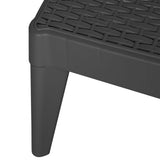 vidaXL Sun Lounger 186x60x29 cm Polypropylene White
