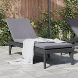 vidaXL Sun Lounger 186x60x29 cm polypropylene white