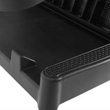 vidaXL Sun Lounger 186x60x29 cm polypropylene white