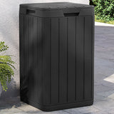 vidaXL Tuinafvalbak 38x38x65 cm polypropeen antracietkleurig