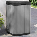 vidaXL Tuinafvalbak 38x38x65 cm polypropeen antracietkleurig