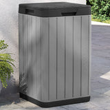 vidaXL Tuinafvalbak 38x38x65 cm polypropeen antracietkleurig