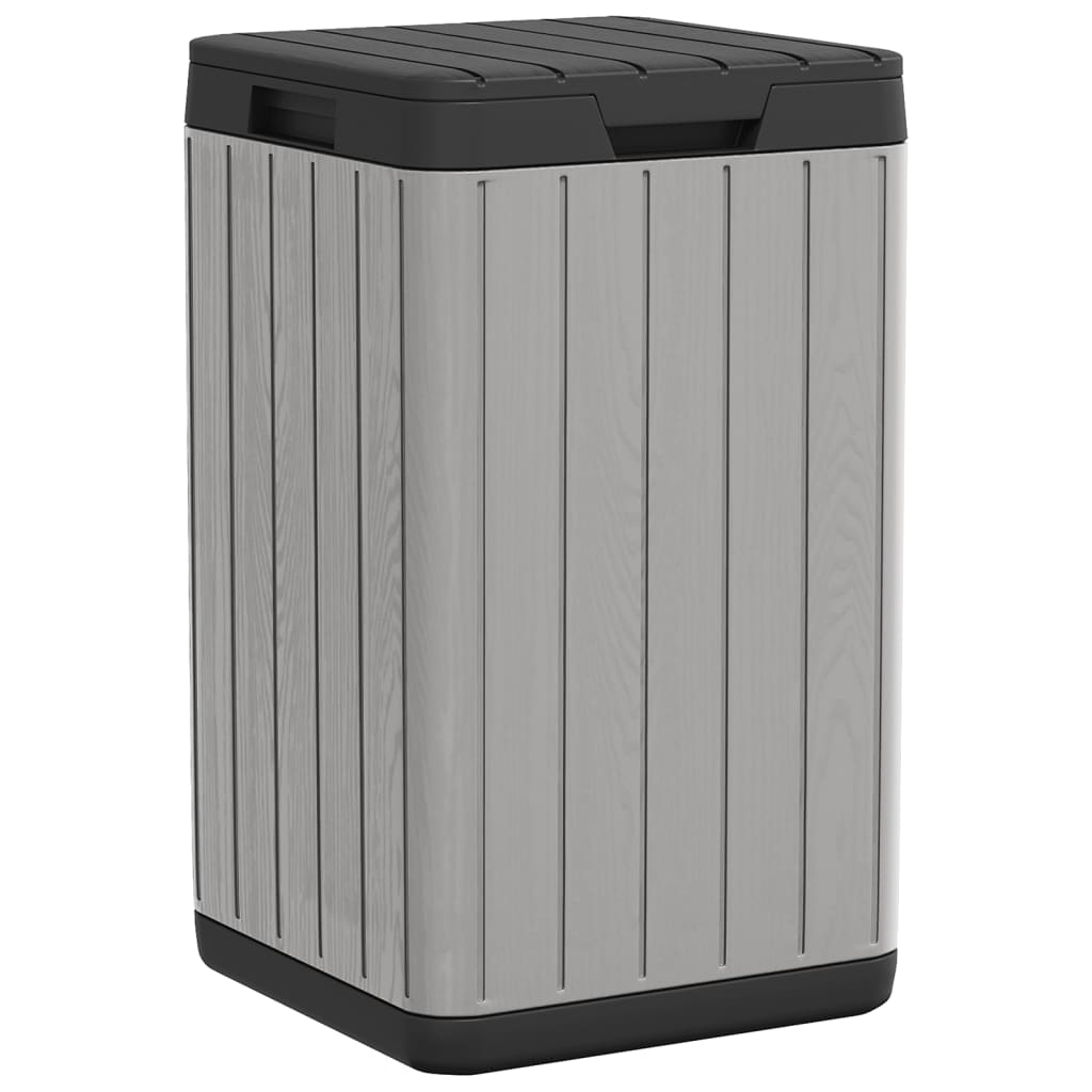vidaXL Tuinafvalbak 38x38x65 cm polypropeen antracietkleurig