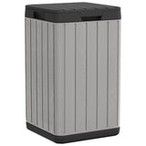 vidaXL Tuinafvalbak 38x38x65 cm polypropeen antracietkleurig