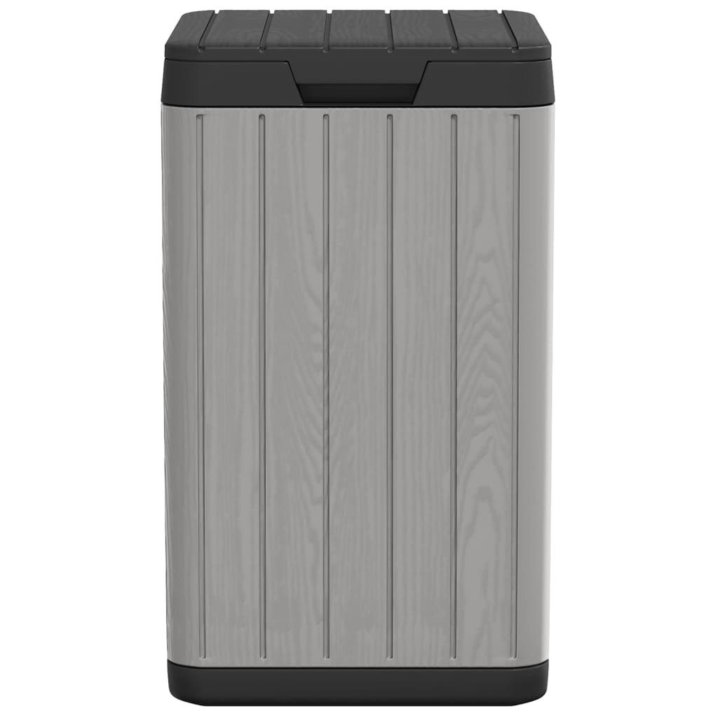 vidaXL Tuinafvalbak 38x38x65 cm polypropeen antracietkleurig