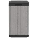 vidaXL Tuinafvalbak 38x38x65 cm polypropeen antracietkleurig