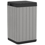 vidaXL Tuinafvalbak 38x38x65 cm polypropeen antracietkleurig