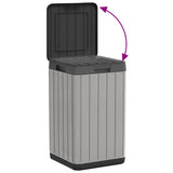 vidaXL Tuinafvalbak 38x38x65 cm polypropeen antracietkleurig