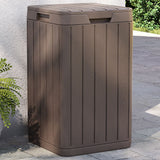 vidaXL Tuinafvalbak 38x38x65 cm polypropeen antracietkleurig