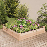 vidaXL Plantenbak verhoogd met voering 120x45x25 cm massief vurenhout
