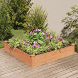 vidaXL Plantenbak verhoogd met voering 120x45x25 cm massief vurenhout