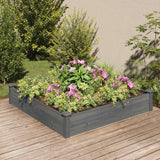 vidaXL Plantenbak verhoogd met voering 120x45x25 cm massief vurenhout