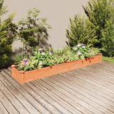 vidaXL Plantenbak verhoogd met voering 120x45x25 cm massief vurenhout