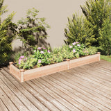 vidaXL Plantenbak verhoogd met voering 120x45x25 cm massief vurenhout