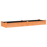 vidaXL Plantenbak verhoogd met voering 120x45x25 cm massief vurenhout