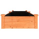 vidaXL Plantenbak verhoogd met voering 120x45x25 cm massief vurenhout
