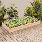 vidaXL Plantenbak verhoogd met voering 120x45x25 cm massief vurenhout