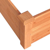 vidaXL Raised Planter with Liner 120x120x56 cm Solid Pinewood