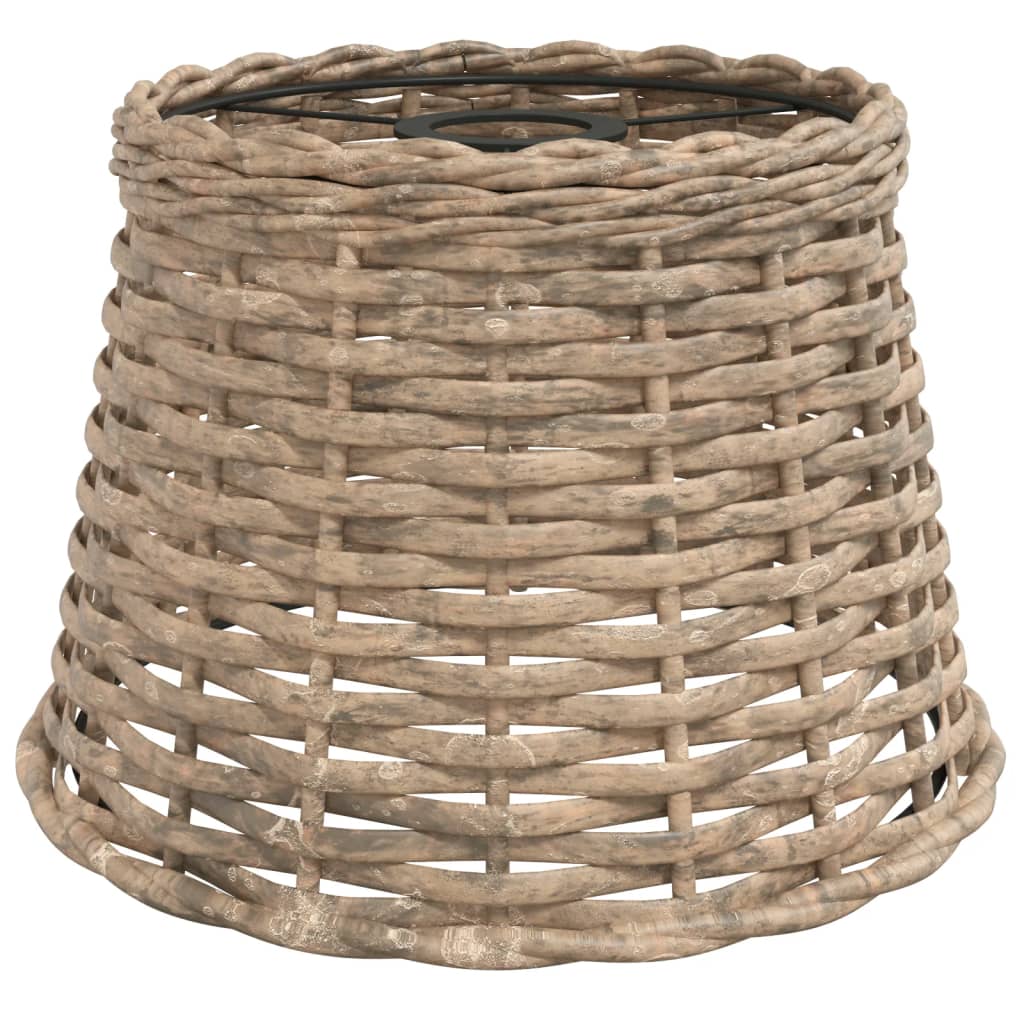 vidaXL Plafondlampenkap Ø15x12 cm wicker wit