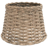 vidaXL Plafondlampenkap Ø15x12 cm wicker wit